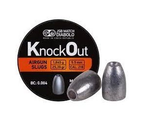 JSB Match Diabolo Knockout Slugs .216 5.5mm 200CT – JSB-546122